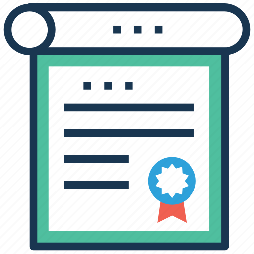 Certificate, degree, diploma, licence, school certificate icon - Download on Iconfinder