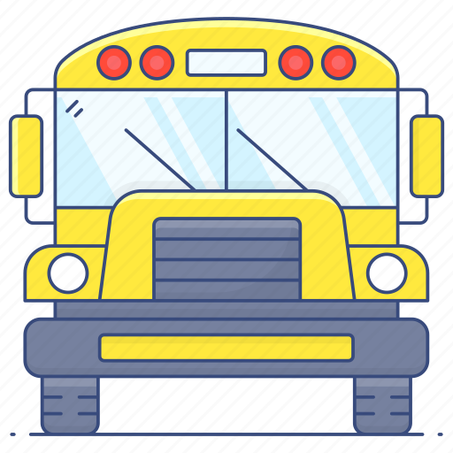 School, bus, school bus, transport, autobus, motorbus, motorcoach icon - Download on Iconfinder