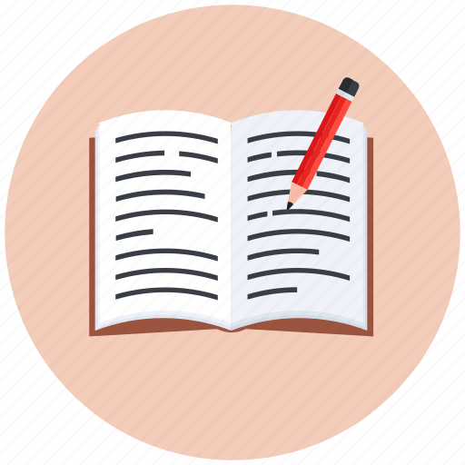 Book, writing, learning book, curriculum, kindergarten education, beginners book, course book icon - Download on Iconfinder