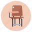classroom, chair, classroom chair, student chair, arm desk, school chair, armchair 