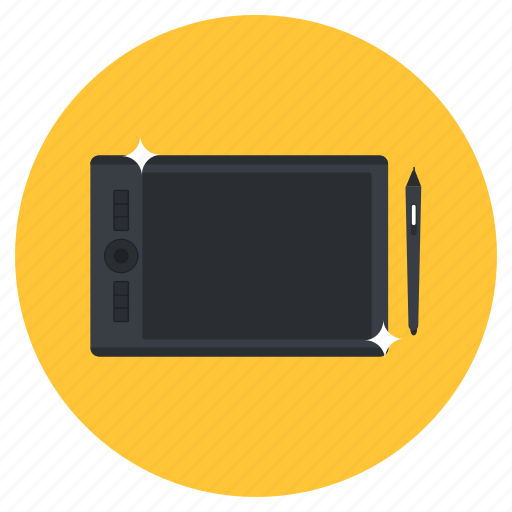 Digitizer, graphic tablet, pen tablet, digital drawing tablet, digital artboard icon - Download on Iconfinder