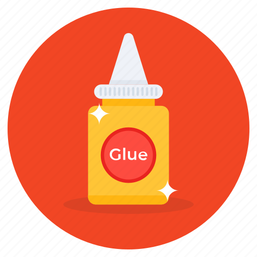 Glue, adhesive glue, glue bottle, glue container, office supplies icon - Download on Iconfinder