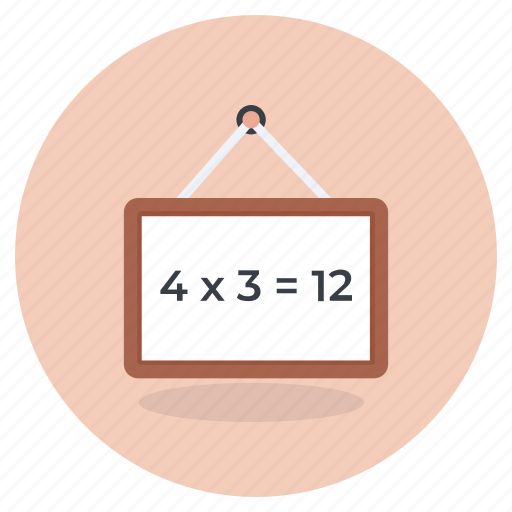 Maths, education, maths lecture, writing board, lecture board, maths education, kindergarten education icon - Download on Iconfinder