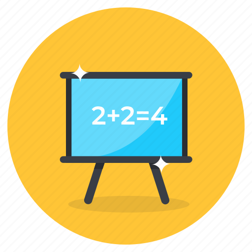 Maths, lecture, maths lecture, writing board, lecture board, maths education, kindergarten education icon - Download on Iconfinder