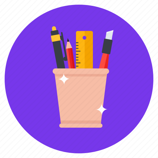 Pencil, case, stationery, drawing tools, measurement tools, stationery items, measurement accessory icon - Download on Iconfinder