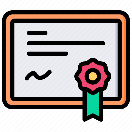 Diploma, certificate, degree, certification, document icon - Download on Iconfinder