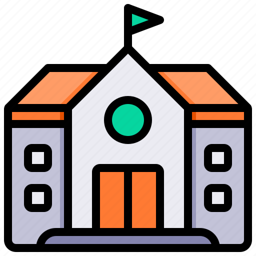 School, building, college, university icon - Download on Iconfinder