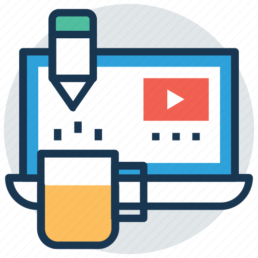 Modern studies, online study, video lecture, video lesson, video tutorial icon - Download on Iconfinder