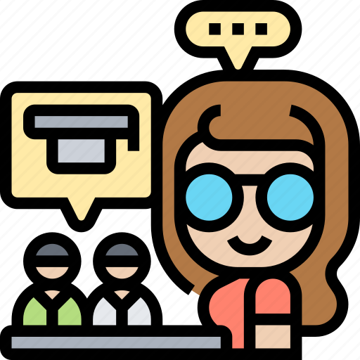 Advisor, teacher, classroom, course, studying icon - Download on Iconfinder