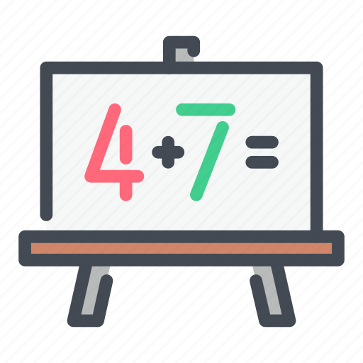 Calculation, desk, education, learning, math, school, study icon - Download on Iconfinder