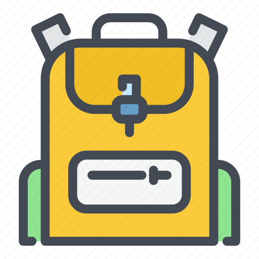 Backpack, bag, education, school, study, suitcase, university icon - Download on Iconfinder