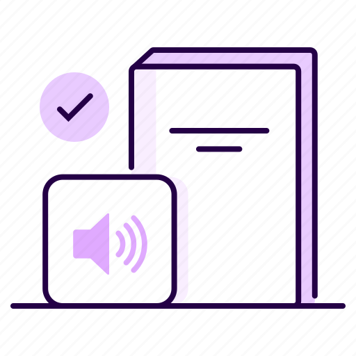 Audio, book, sound, education, learning, volume icon - Download on Iconfinder