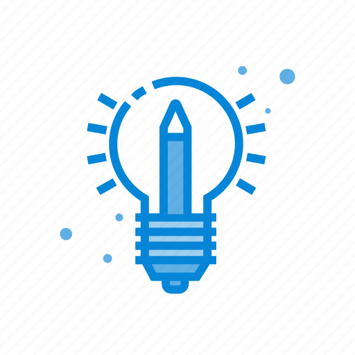Bulb, creative, pencil, teaching icon - Download on Iconfinder