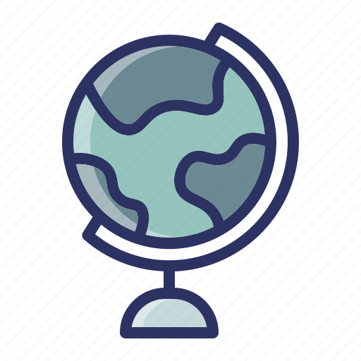 Earth, education, globe, map, school icon - Download on Iconfinder