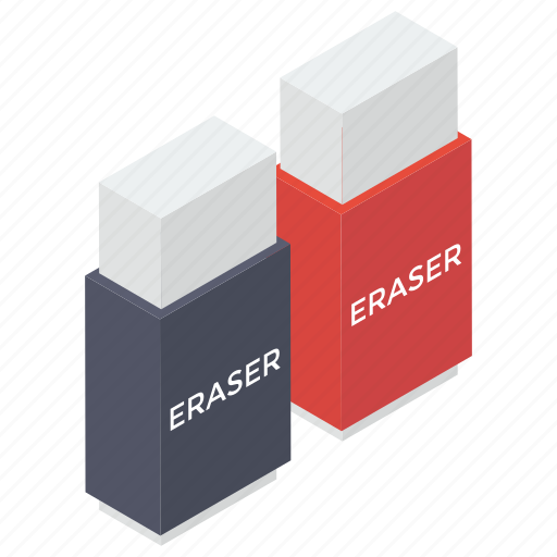 Erasers, office supplies, rubbers, school supplies, stationery icon - Download on Iconfinder
