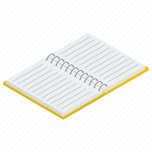 Diary, jotter, journal, notepad, open notebook, register icon - Download on Iconfinder