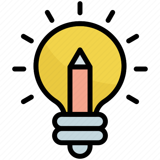 Creative, creativity, idea, solution, pencil, light, lamp icon - Download on Iconfinder