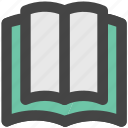 book, encyclopedia, guide, literature, open book, schoolbook, wikipedia