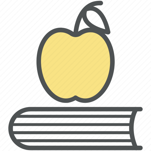 Apple, book, diet, eating, healthy diet, lunch break, schooling icon - Download on Iconfinder