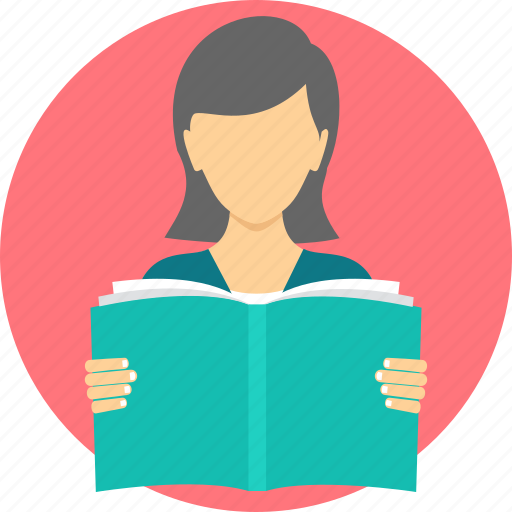 Girl, homework, learn, learning, read, student, book icon - Download on Iconfinder