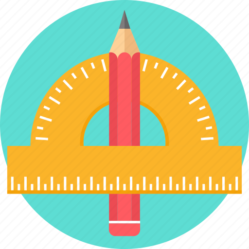 Draw, math, maths, pencil, scale, geometry, stationary icon - Download on Iconfinder