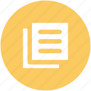 contract, document, file, note, sheet, text document, text sheet