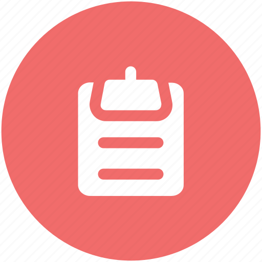 Clipboard, list, memo, notation, note, record icon - Download on Iconfinder