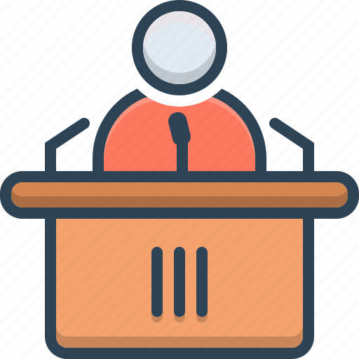 Conference, presentation, speaker, speech icon - Download on Iconfinder
