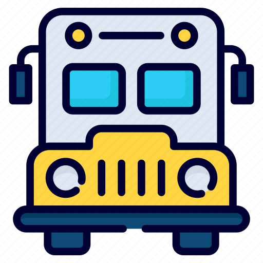 School bus, bus, transport, vehicle, transportation, travel, automobile icon - Download on Iconfinder