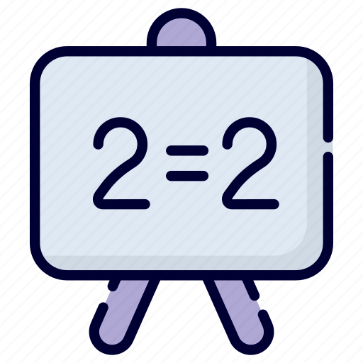 Whiteboard, mathematics, math, calculation, school, learn, education icon - Download on Iconfinder
