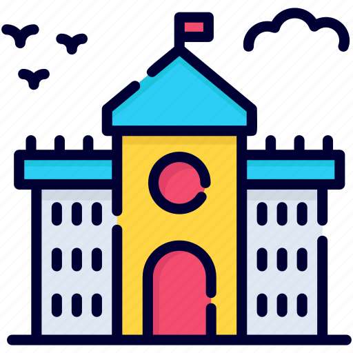University, building, architecture, estate, property, school, collage icon - Download on Iconfinder