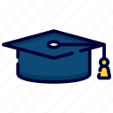 scholar, hat, graduation, cap, education, diploma, knowledge