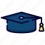 scholar, hat, graduation, cap, education, diploma, knowledge 