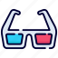 glasses, 3d glasses, vr, spectacles, virtual, goggles, shades 