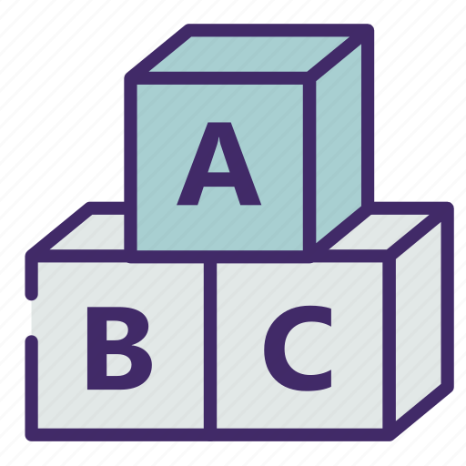 Abc, alphabet, cube, study, toy icon - Download on Iconfinder