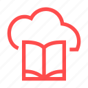 book, cloud, education, learning, library, online