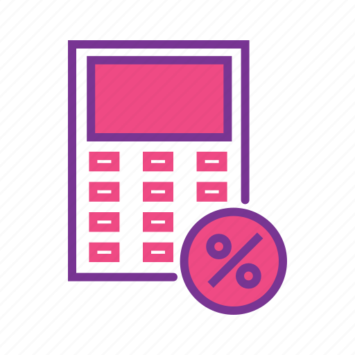 Calculation, calculator, mathematics, maths, percentage icon - Download on Iconfinder