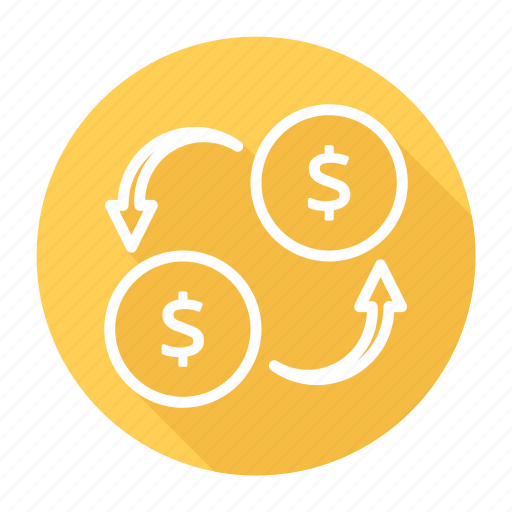 Convert, currency exchange, dollar, financial, money, money transfer, transaction icon - Download on Iconfinder