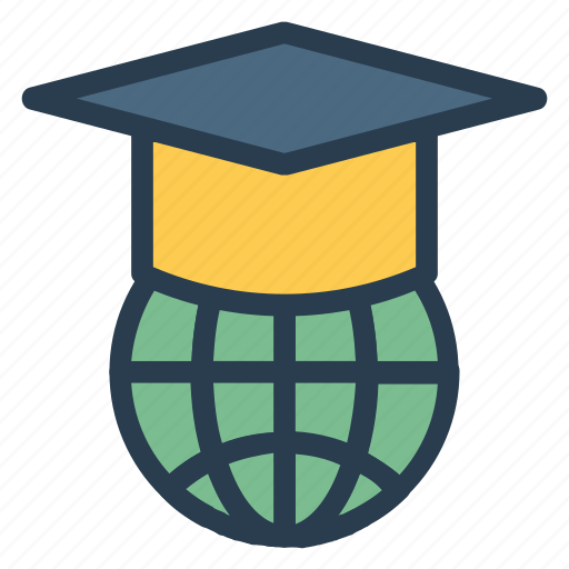 Cap, education, global, graduation, learning, school, study icon - Download on Iconfinder