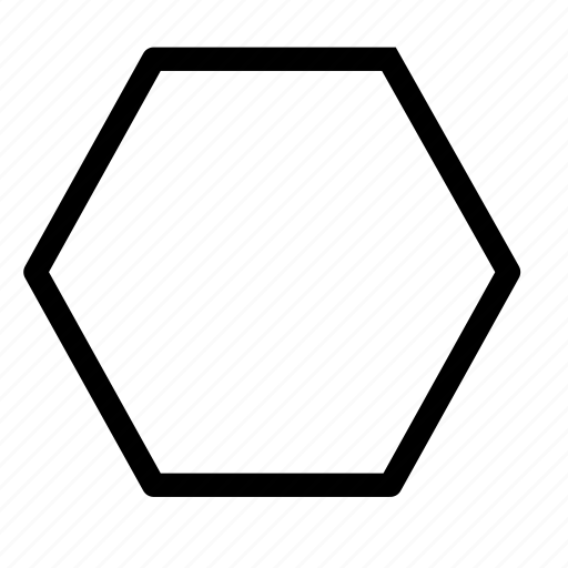 Hexagon, shape, math, mathematics, geometry, six sided, polygon icon - Download on Iconfinder