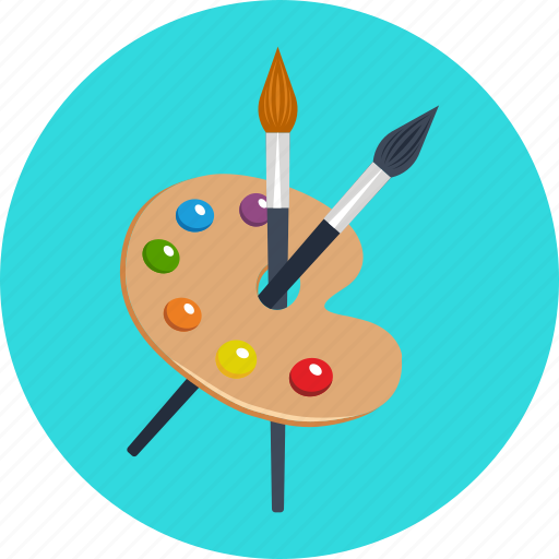 Art, brush, color, education, paint, painting, palette icon - Download on Iconfinder