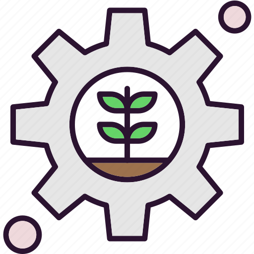 Gear, setting, plant icon - Download on Iconfinder