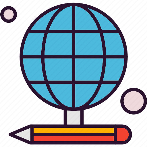 Earth, education, pencil icon - Download on Iconfinder