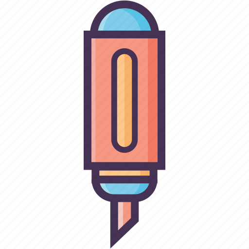 Color, marker, office, paint, student, teacher, text icon - Download on Iconfinder
