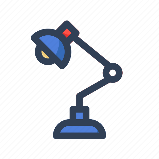 Desk lamp, lamp, table-lamp, light, study-lamp, bulb, night-lamp icon - Download on Iconfinder