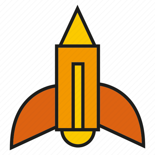 Art, design, fly, launch, pen, pencil, rocket icon - Download on Iconfinder