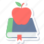 education, apple, book, notebook 