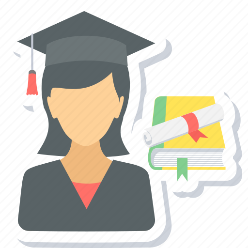 Girl, graduate, female, graduation, student icon - Download on Iconfinder