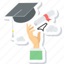 graduation, certificate, degree, diploma, education, graduate