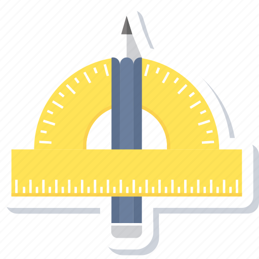 Geometry, art, draw, drawing, pencil, ruler, school icon - Download on Iconfinder